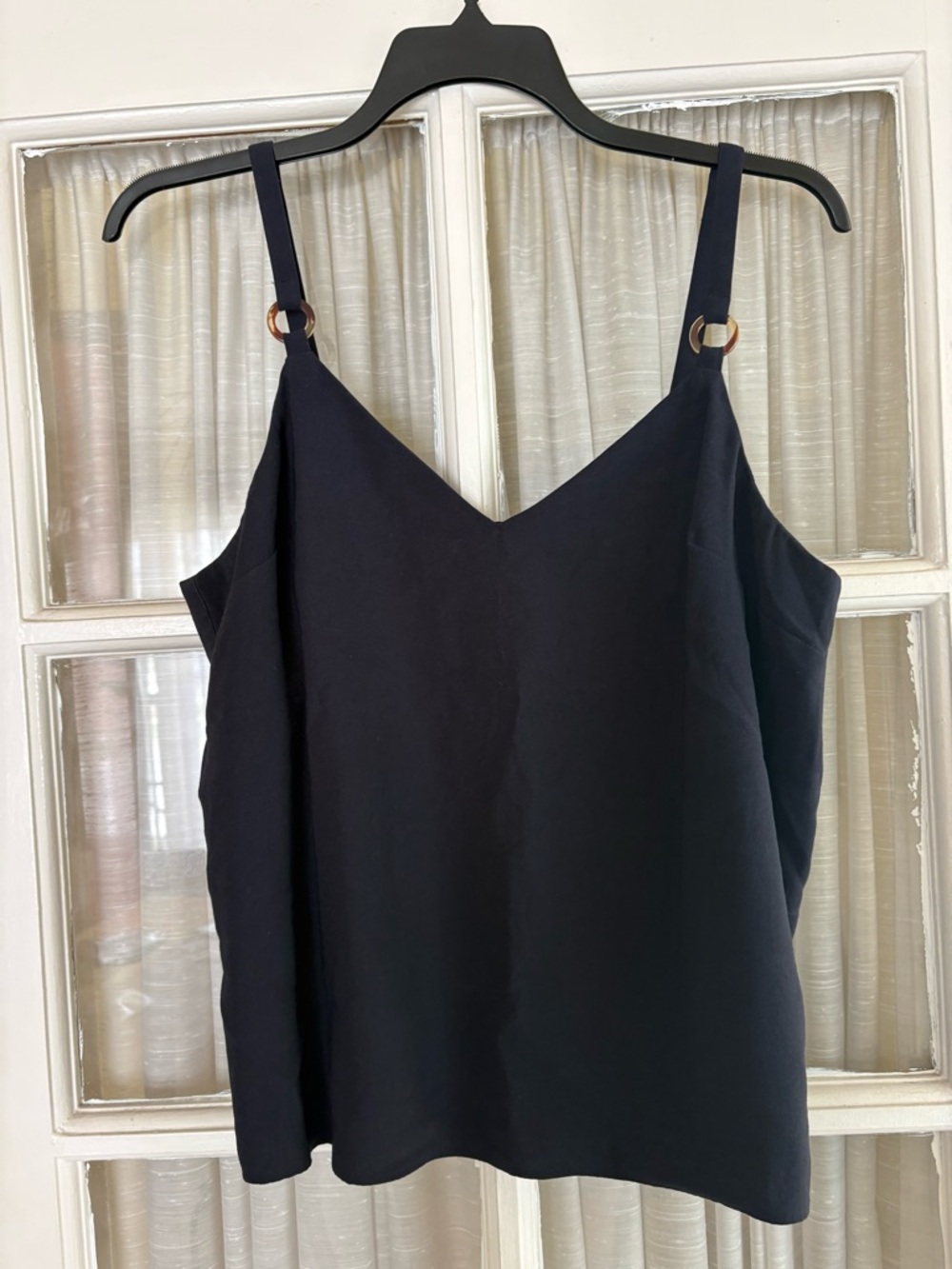 Like New Topshop Navy Blue V-Neck Tank Top, Size US 12